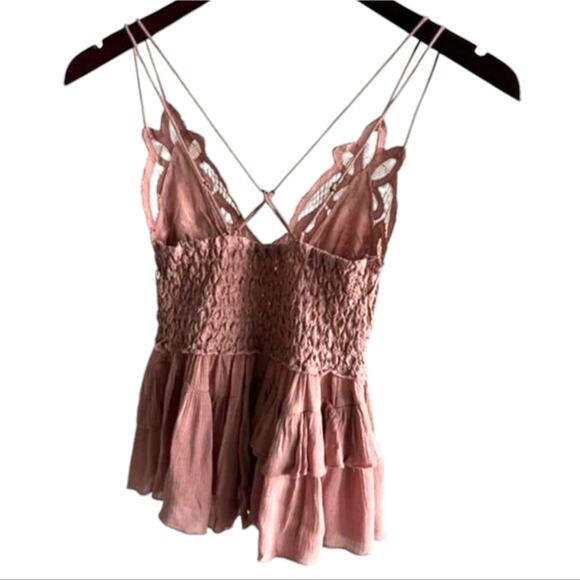 NWT Free People Adella Cami Lace Ruffle Tank Top - Picture 7 of 9